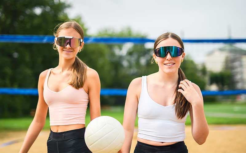 occhiali per beach volley
